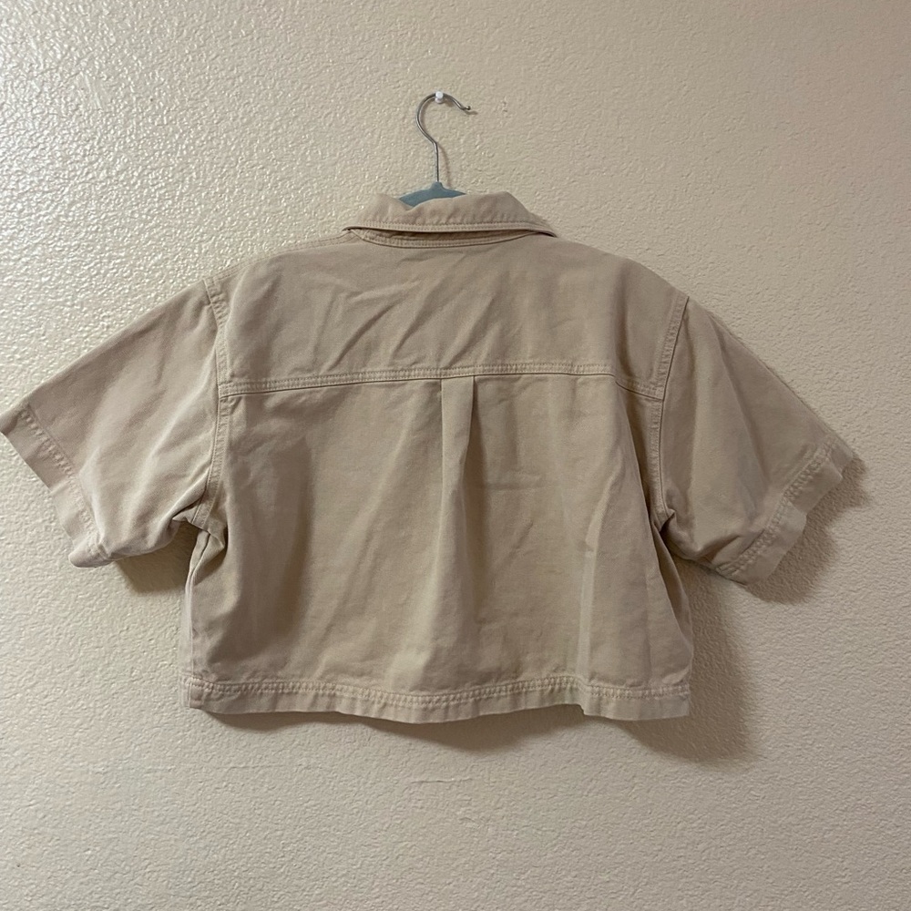 Zara Beige Crop Top size:XL - Picture 4 of 16